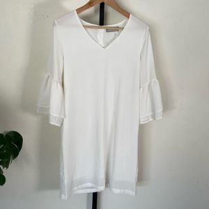 BOGO 💫🔴 
Belongsci S White Mini Ruffles sleeves Mini Dress NWOT